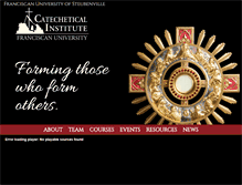 Tablet Screenshot of catechetics.com